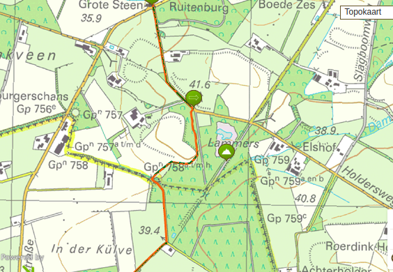 Noaberpad overnachten bij Camping De Harmienehoeve