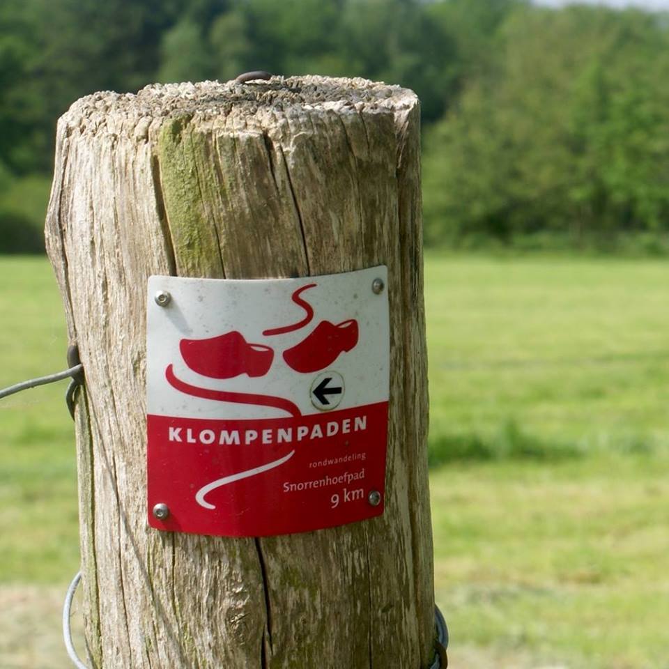 klompenpad in het Woold bij camping De Harmienehoeve
